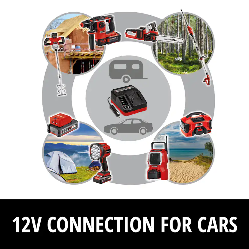 Laddare Einhell Power X-Car Charger 3A